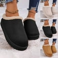 thumbnail image 1 of Winter Women Slipper with Thick Sole Round Toe Slip-on Warm Shoes Women's Casual Leisure Indoor House Slippers, 1 of 7