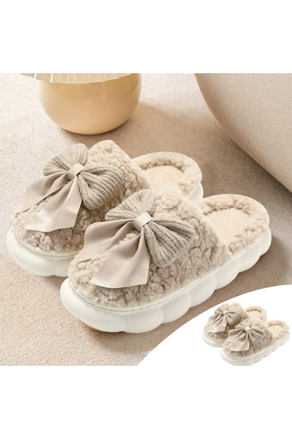 Winter Women's Shoes Flat Heel Ankle Boots Bowknot Classic Round Toe Soft Soled Shoes Waterproof Non-slip Outdoor Indoor Shoes Autumn Winter Comfortable Casual Footwear