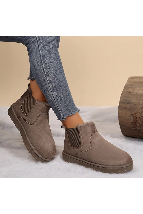 Winter Women's Snow Boots: Cotton Padded Waterproof Non-Slip Classic Outdoor Footwear