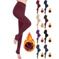 thumbnail image 1 of Winter Women's Thermal Leggings – 200g Fleece Lined Stretchy Pants High-waist Casual Lounging, 1 of 8