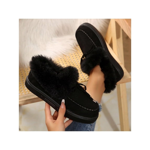 Winter Womens Slip-On Warm-Weather Boots
