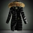 thumbnail image 1 of Winter Womens Warm Coat Hooded Jacket Slim Winter Outwear Coats, 1 of 3