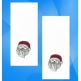 thumbnail image 1 of Winter Wonder Lane Santa Face Towels, White with Red Hat Applique Embroidered Bath Hand Towel 2 Pack, 1 of 7