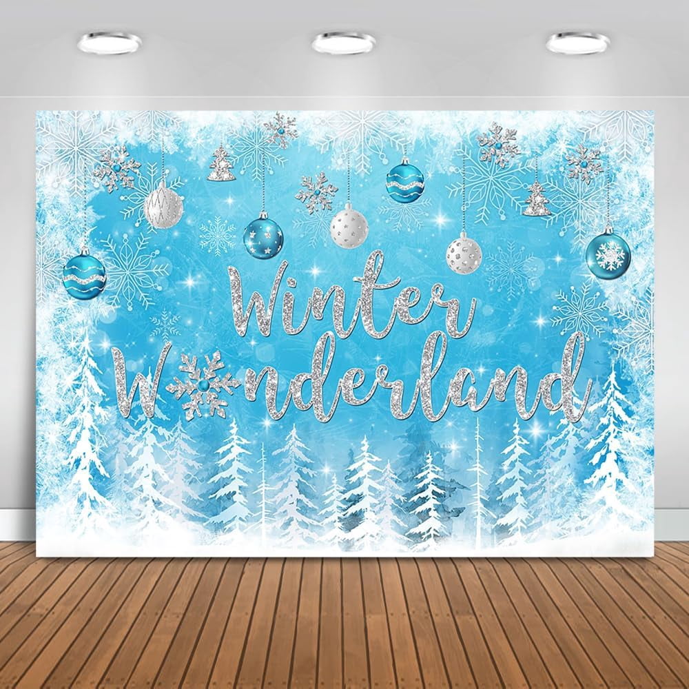 Kate Christmas Night Pine Trees Farm Backdrop Designed By Jerry_Sina, 5x3ft - Newborns And Babies / Microfiber (Printed - View #8