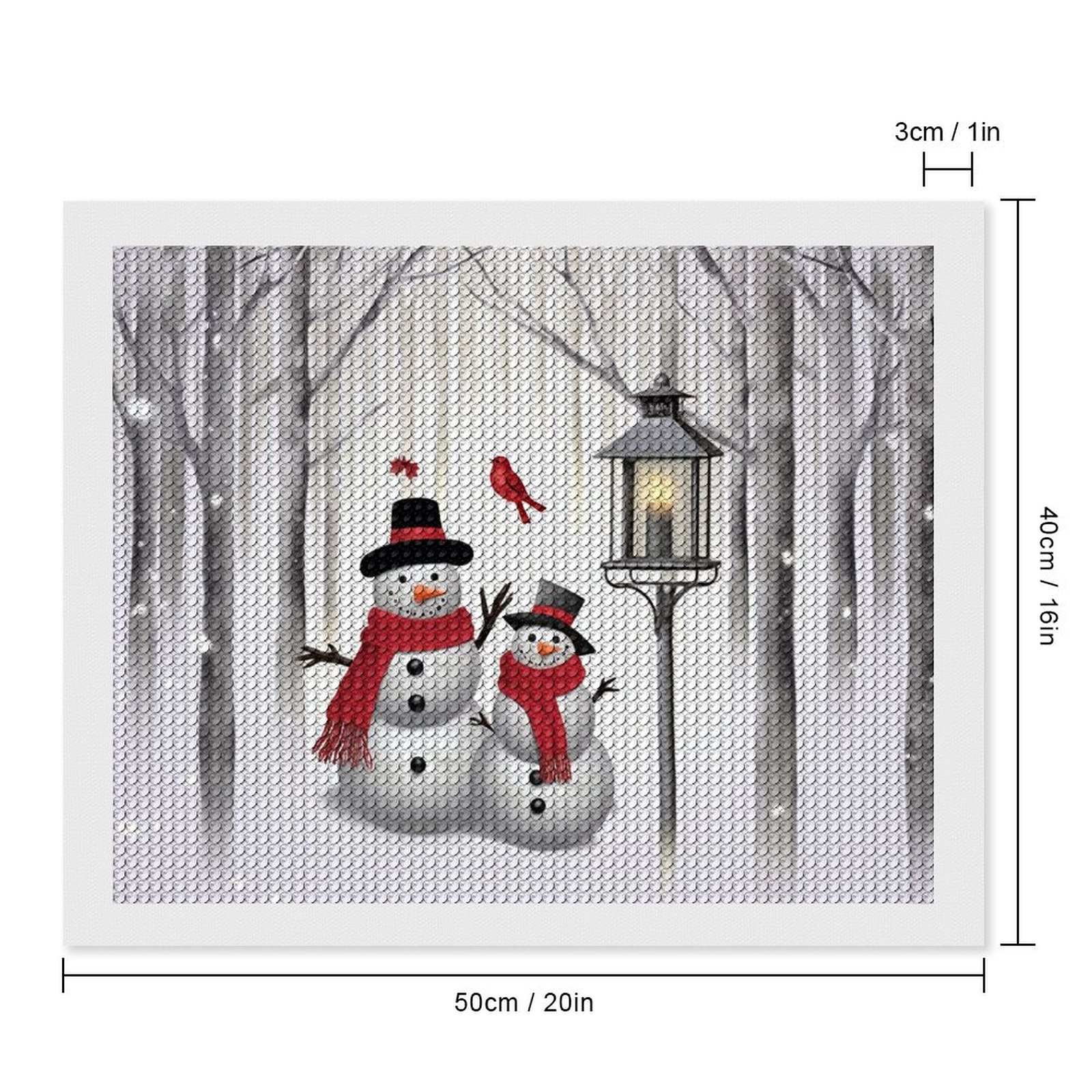 Winter Wonderland Christmas Snowman Diamond Painting Kits for Adults