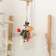 thumbnail image 1 of Winter Wonderland Christmas Snowman Ornament Resin Christmas Tree Decoration Indoor Outdoor Christmas Hanging Decoration, 1 of 6