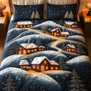 Winter Wonderland Comfort Style 2 3-Piece Quilted Bedding Set