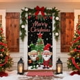 thumbnail image 1 of Taicans ‌Winter Wonderland Gnome & Tree Christmas Door Cover - 35.83"x79.92" Waterproof Reusable Holiday Decor for Front Door/Garage (Indoor/Outdoor Use) - Easy Install Festive Holiday Decorations, 1 of 6