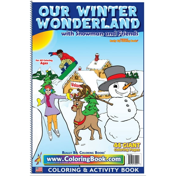 Winter Wonderland Really Big Coloring Book 12 x 18