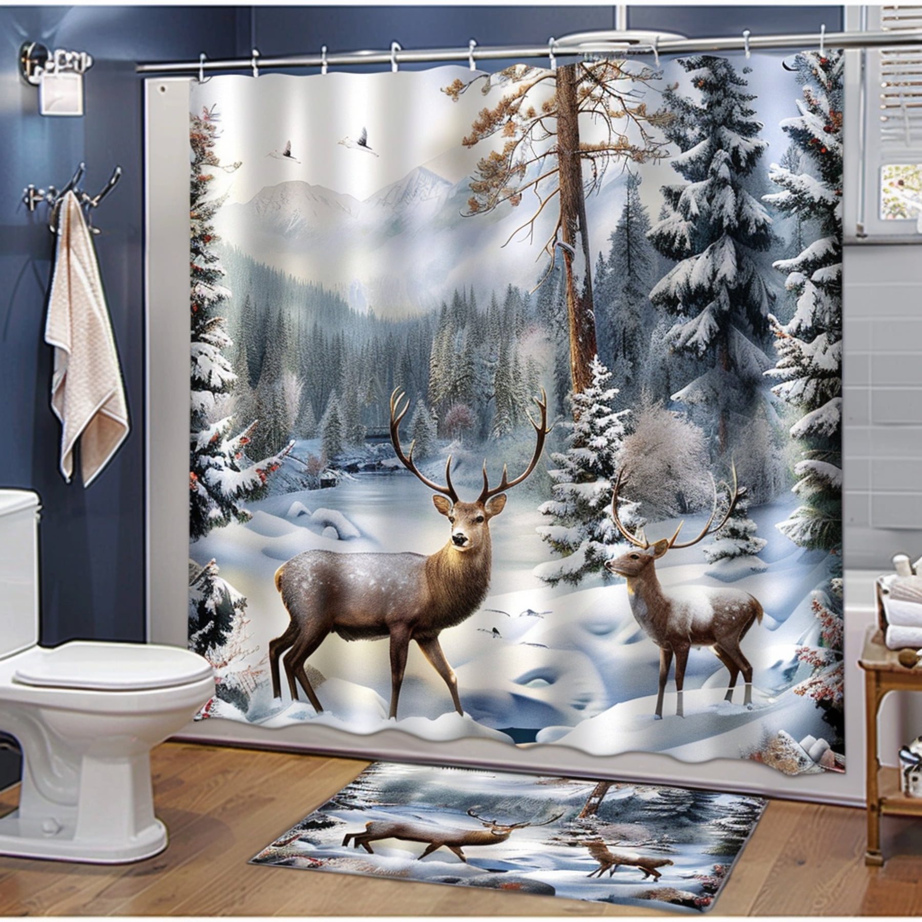 Winter Wonderland Shower Curtain Bring Nature Indoors with Stunning