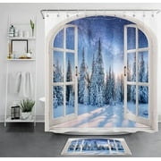 Winter Wonderland Shower Curtain - Create a Frosty Delight in Your Bathroom!