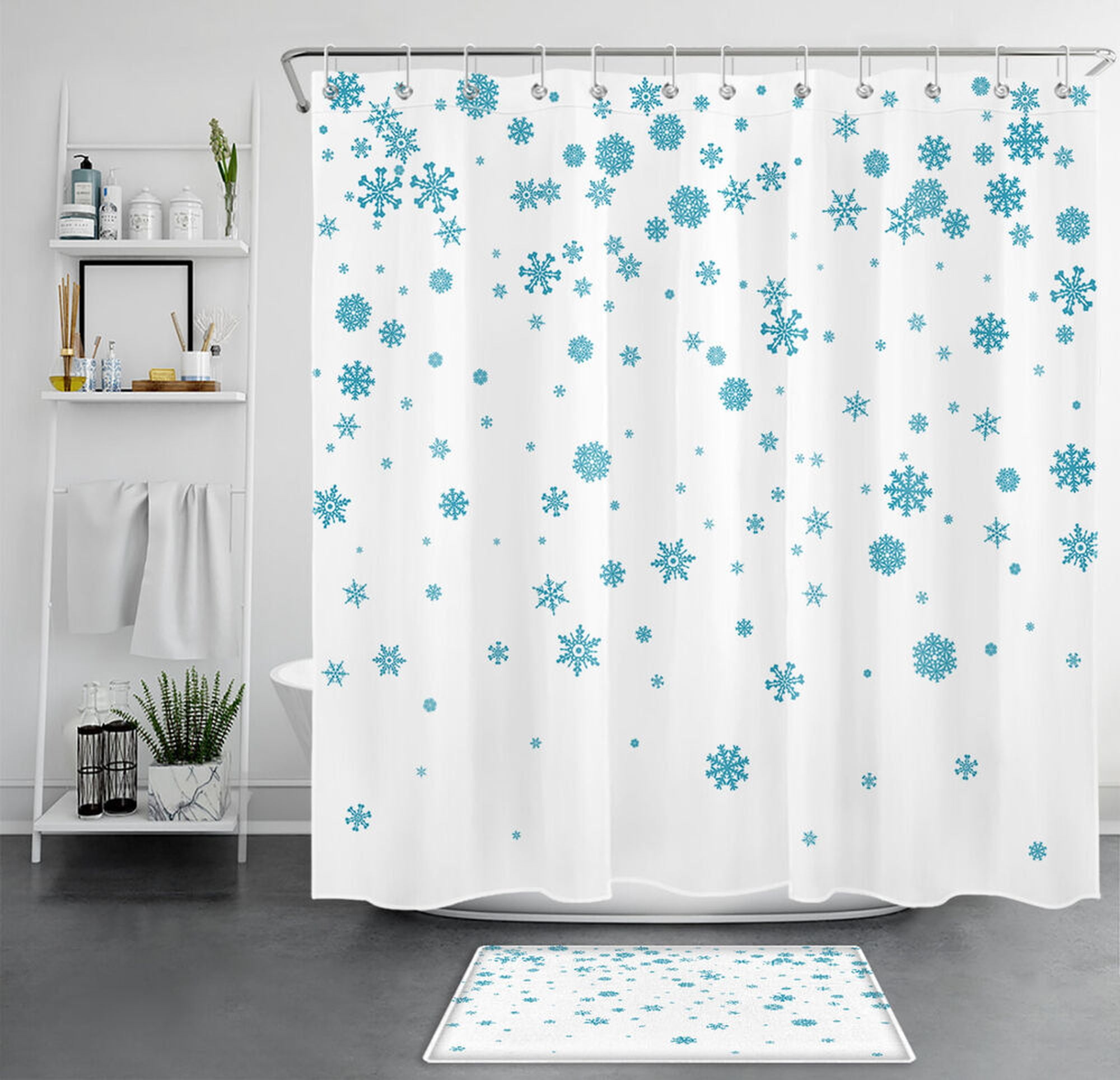 Winter Wonderland Shower Curtain Create a Snowy Oasis in Your Bathroom