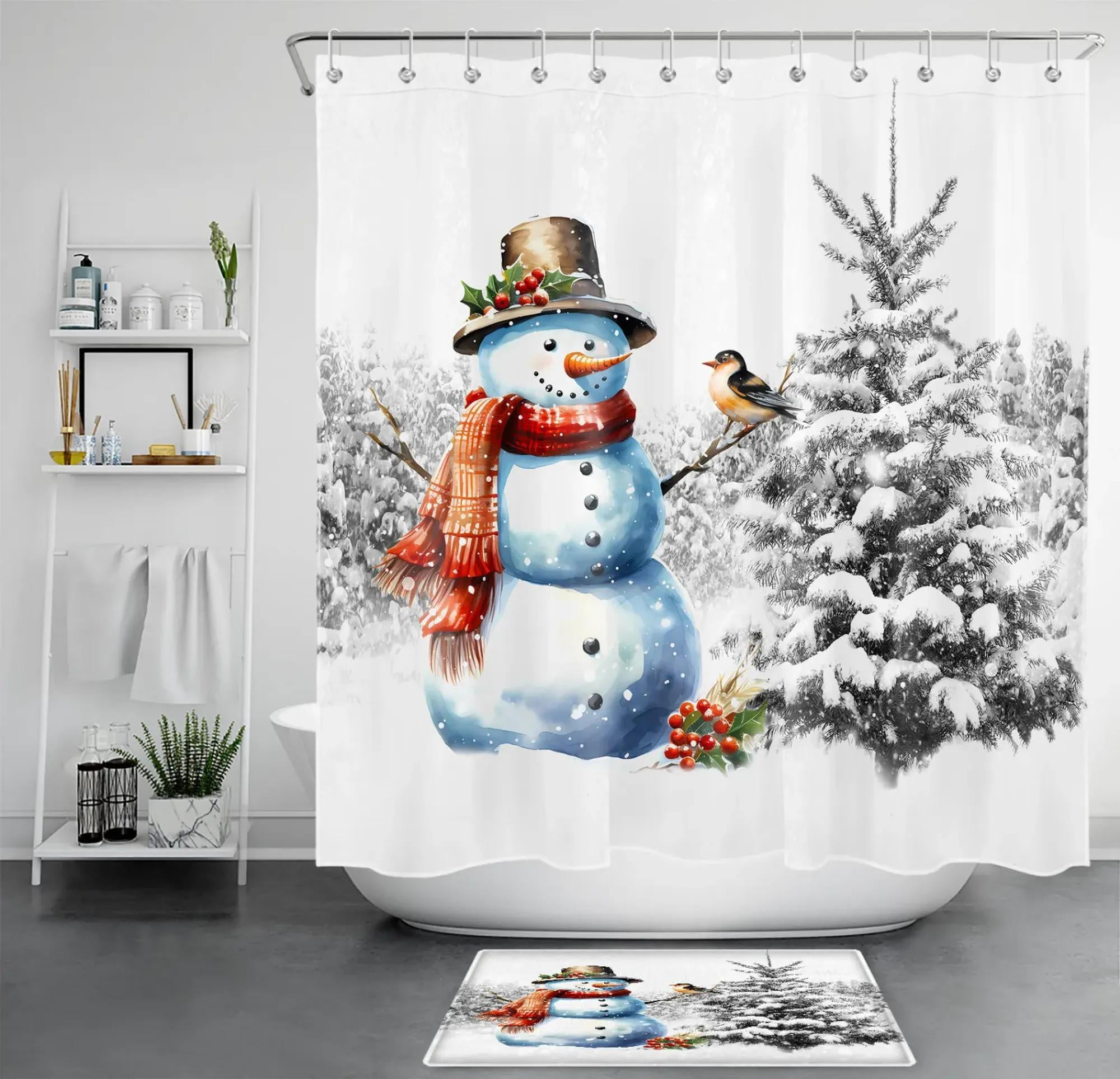 Winter Wonderland Shower Curtain for Festive Bathroom Decor