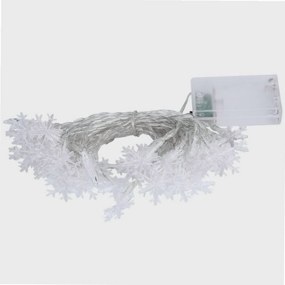 Winter Wonderland Snowflake String Lights, Snowflake LED String Light Battery Control Type Decorative Lamp Party Wedding Ornament Snow Theme Wedding Parties [A]