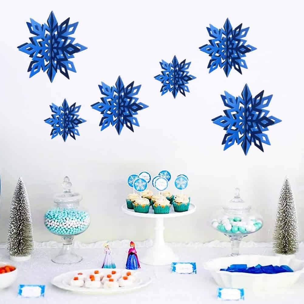 Kids Winter Wonderland theme birthday party decoration silver Snowflakes  Confetti Christmas Table Scatters - AliExpress