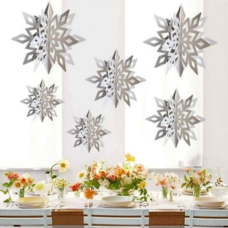  200Pcs Snowflakes Confetti Decorations for Winter Wonderland  Decorations, White Pink Silver Winter Snowflake Confetti for Winter  Christmas Birthday Holiday Party Table Decorations Supplies : Home & Kitchen