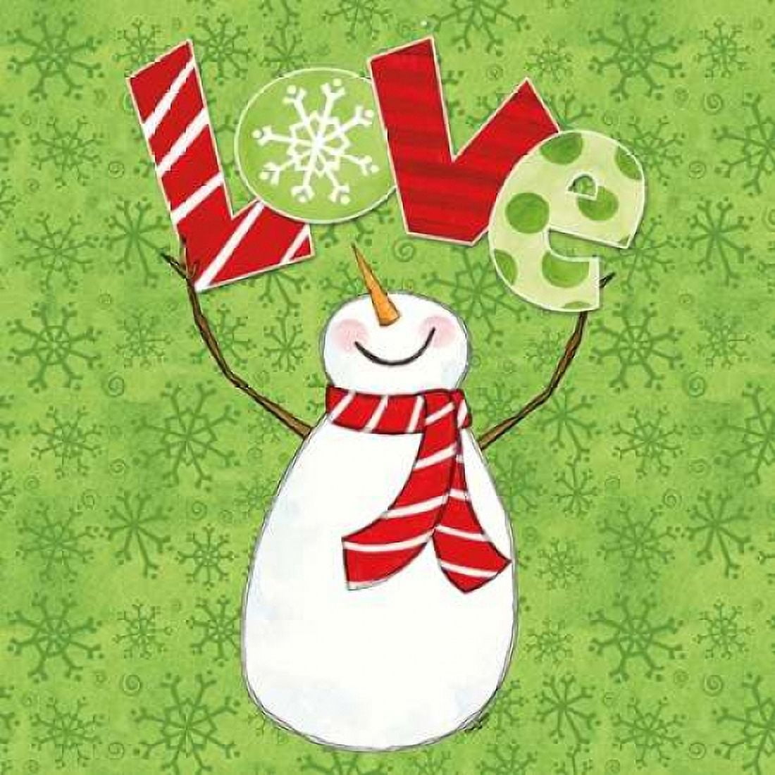 Winter Wonderland Snowmen I Canvas Art - Tara Reed (24 x 24)