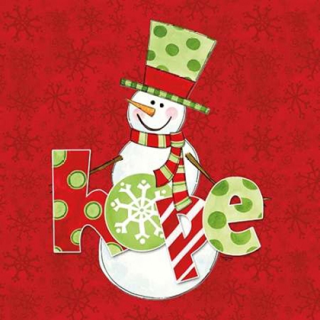 Winter Wonderland Snowmen IV Canvas Art - Tara Reed (24 x 24)