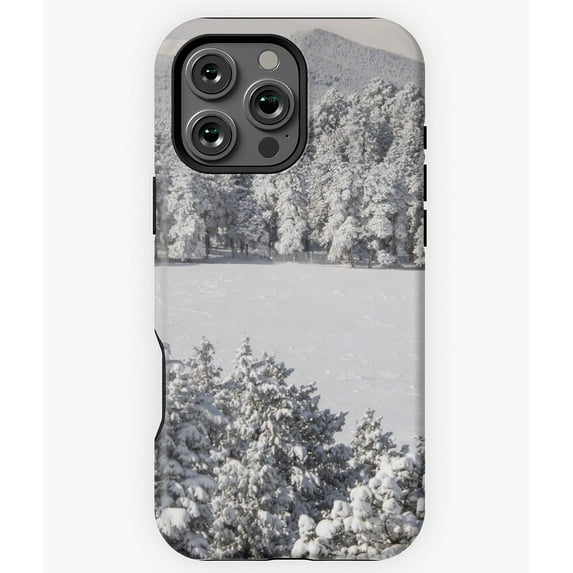 Winter Wonderland Snowy Holiday Gift Phone Case for iPhone 16 15 14 13 12 11 Pro Max Protective Phone M97