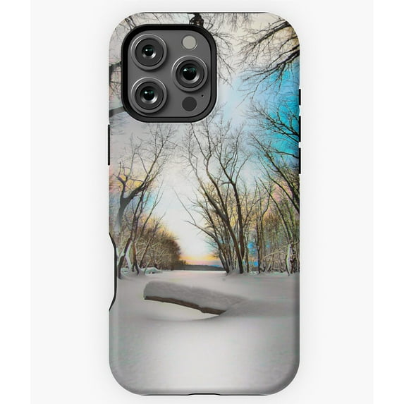 Winter Wonderland Snowy Season Holiday Phone Case for iPhone 16 15 14 13 12 11 Pro Max Protective Phone