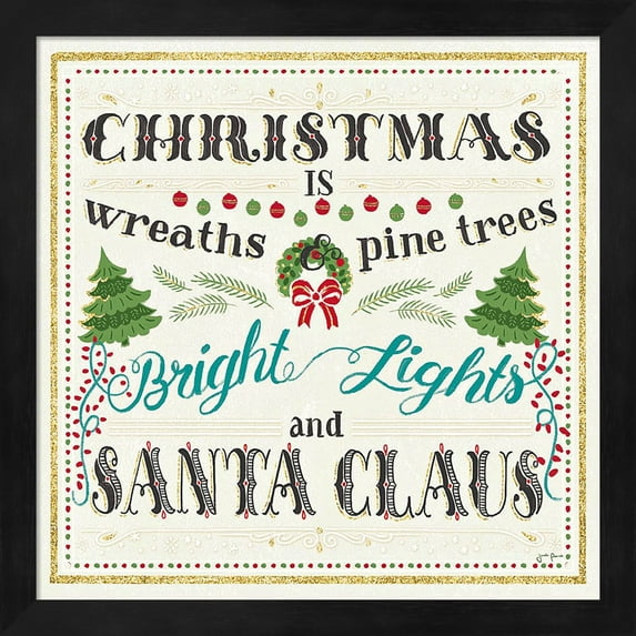 Winter Wonderland VI on White by Janelle Penner, Framed Wall Art, 13.25W x 13.25H