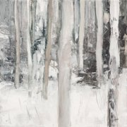 Winter Woods I Neutral Poster Print - Julia Purinton 24 x 24