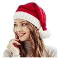 thumbnail image 1 of Winter Wool Ball Parent-Child Knitted Hat Lattice Mother Baby Christmas Warm Hat, 1 of 9