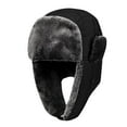 thumbnail image 1 of Winter Wool Ear Hat Women Warm Trapper Ushanka Cap Outdoor Ski Hat Ear Cover Blusher Hat Thermal Retention Hat Adults Winter Hat Plaid Hat Women Furry Hat Scuttle Hat Winter Mens Hat Snowboarding Hats, 1 of 2