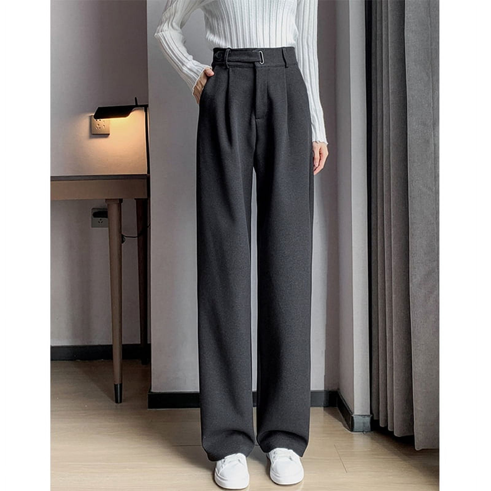 Womens Jeans Wide Leg Pants High Waist Straight Leg Pant