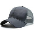 thumbnail image 1 of Winter Workout Athletic Sun Hats for Women Classics Retro Trucker Cap With Adjustable Snapback Unisex Men Breathable Baseball Hat, 1 of 3