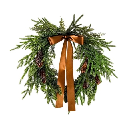 Winter Wreath For Front Door Large Christmas Wreath Artificial Green Wreath 20 Inches Indoor Outdoor Home Decor