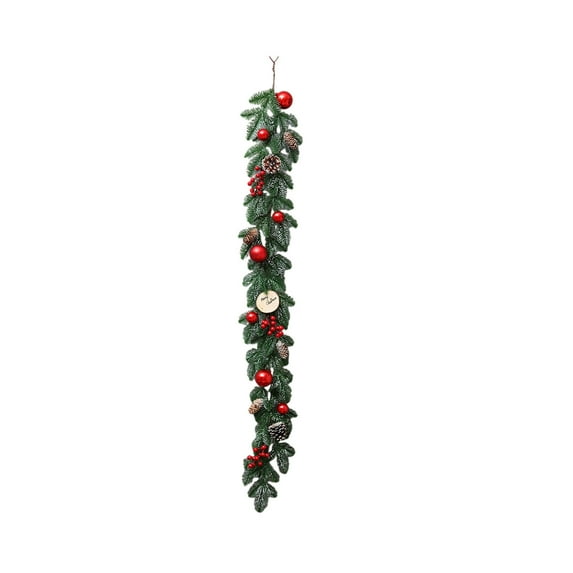 Winter Wreath Rattan Front Door Window & Wall - Artificial Wreath with Grapevine Base, Plastic Branches, Versatile Festive Decor for Indoor Outdoor