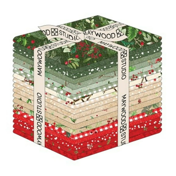 Maywood Studio - Winter Wreaths Fat Quarter Bundle 19 pcs