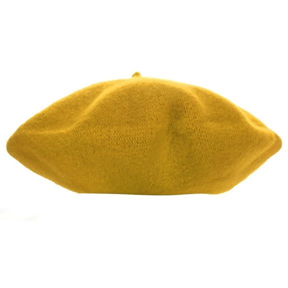 Winter Yellow Hat Kids Girls Beret Dome Baseball Caps