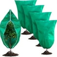 thumbnail image 1 of Winter Zipper Plant Covers - Warm Plant Protection Cover Bags, Frost Cloth Blanket Protecting Fruit Tree Potted Plants from Freezing Animals Eating(120*180cm,Green), 1 of 3