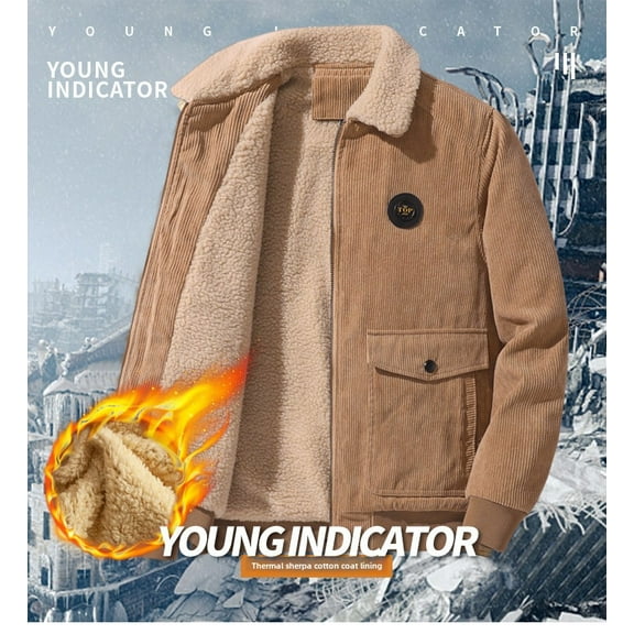 Winter and Spring Men's Warm Jacket, Cold proof Jacket, Warm Coat, Thick Coat, Jacket with Velvet, Jacket with Velvet