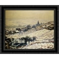 thumbnail image 1 of Winter at Giverny 24x20 Black Ornate Wood Framed Canvas Art by Monet, Claude, 1 of 2