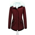 thumbnail image 1 of Winter clothing for women Plus Size Coat Long Heavyweight Lined Warm Winter Jacket With Hood Outerwear, 1 of 4