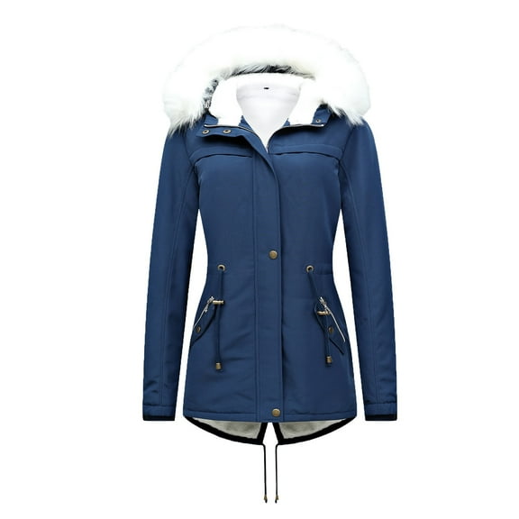 Winter clothing for women Plus Size Coat Long Heavyweight Lined Warm Winter Jacket With Hood Outerwear