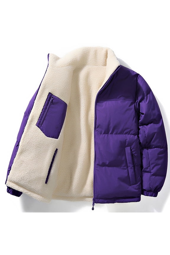 Winter clothing for women Plus Size Coat Reversible Lined Winter Jacket For Men Women Warm Outdoor Casual Fashion Coat With Pockets