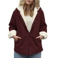 thumbnail image 1 of Winter clothing for women Plus Size Winter Coat For Heavyweight Hooded Outwear Warm Lined Jacket Long Casual Windproof Cold Weather Fashion Trench, 1 of 4