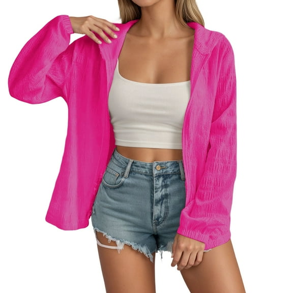 Winter clothing for women Plus Size Women's Casual Zip Up Hooded Jacket Lightweight Sun Outerwear For Everyday Wear