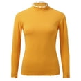 thumbnail image 1 of Winter clothing for women Winter Tops For Women Crew Neck Lined Thermal Thermal Underwear Slim Tops Long Sleeve Thermal Shirts Color Block Tops, 1 of 7