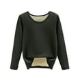 thumbnail image 1 of Winter clothing for women Women Autumn And Winter Casual Solid Color Long Sleeve Round Neck Multicolor Thickened Warm Top, 1 of 3