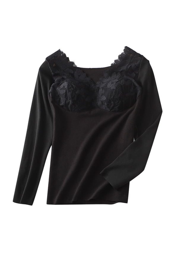 Winter clothing for women Women's Thermal Underwear Brushed Long Underwear Set Cold Weather Pajama Tops