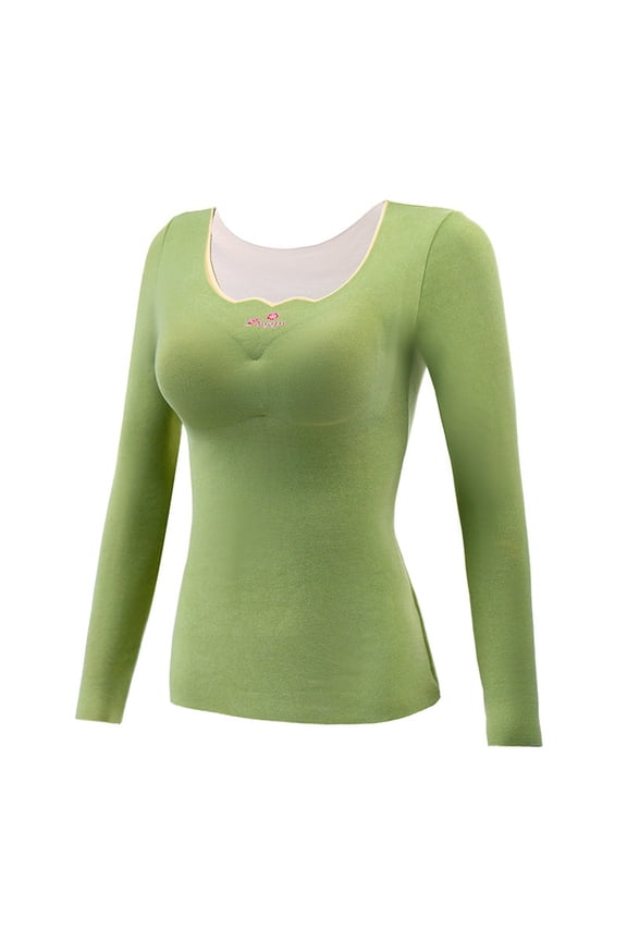 Winter clothing for women Women's Thermal Underwear Brushed Long Underwear Set Cold Weather Pajama Tops