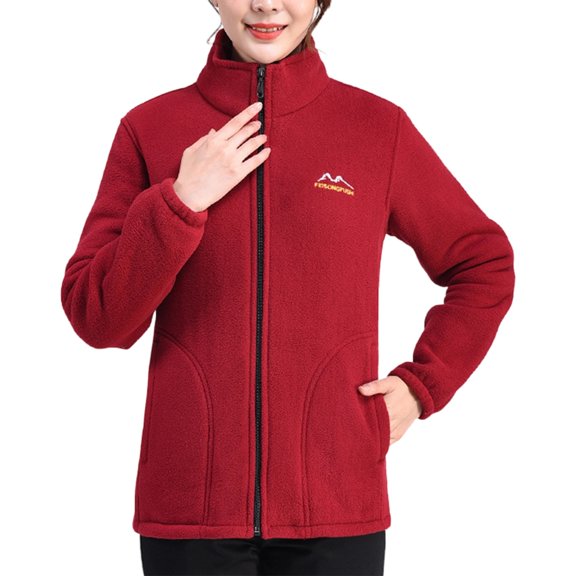 Winter clothing for women Plus Size Coat For Warm Lined Jacket Loose Fit Outerwear Cozy Soft Pullover For Cold Weather Comfortable Casual Wear With Pockets For Moms And Seniors