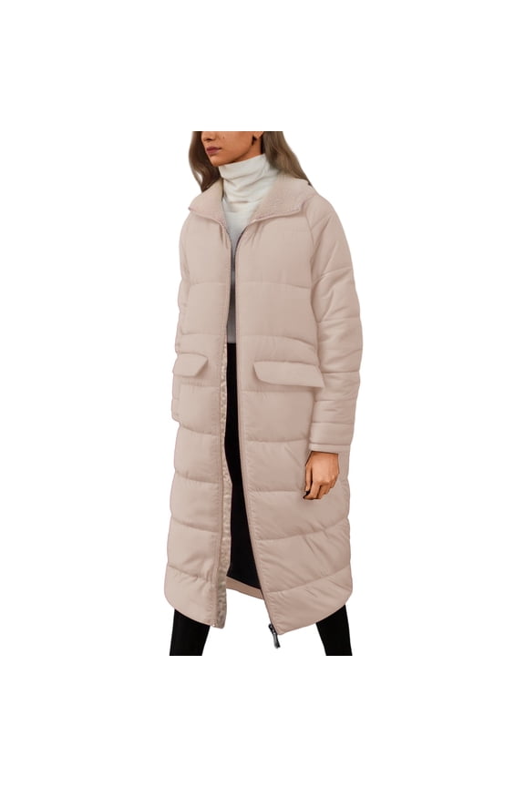Winter clothing for women Plus Size Winter Coat Women Fashion Hooded Long Sleeve Mid Length Slim Fit Padded Jacket Warm Lined Casual Outwear For Daily Wear Holiday