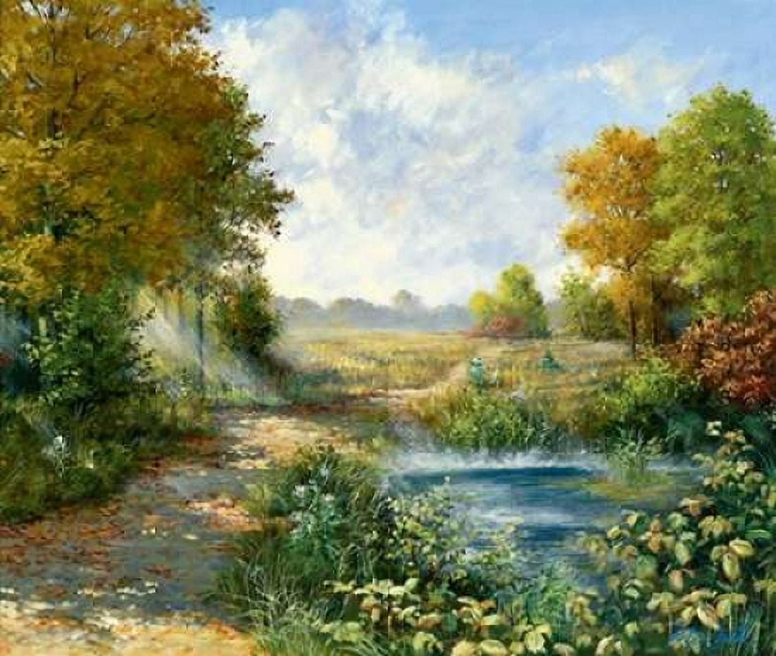 Winter day Canvas Art - Peter Motz (24 x 24)