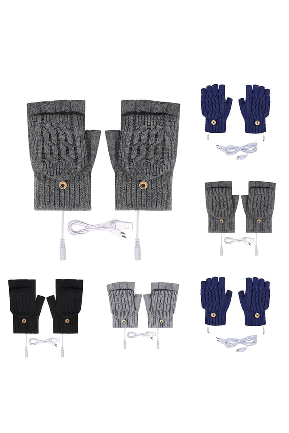 Winter gloves for women Touch screen Elastic Winter Gloves Heated And Warm Gloves All Finger Adjustable Temperature Heating Gloves Removable And Washable Christmas Gift